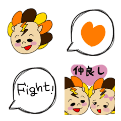 [LINE絵文字] カラフルキュートなカミナリくんの画像