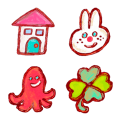 おえかきいろいろEMOJIの絵文字メイン画像