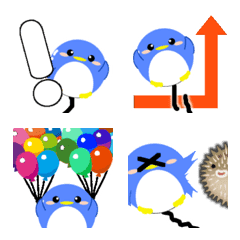 [LINE絵文字] Balloon-penguin-の画像