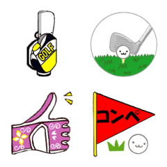 [LINE絵文字] GOLF LIFE ①の画像