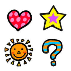 使えるカラフル絵文字の絵文字メイン画像