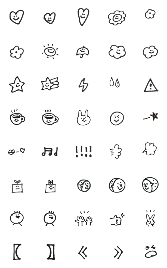 [LINE絵文字]hito's emojiの画像一覧