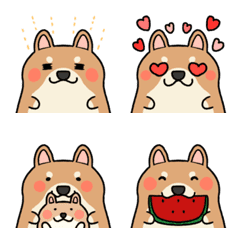ゆるかわ柴犬さん絵文字の絵文字メイン画像