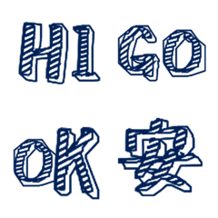 [LINE絵文字] Text stickerの画像