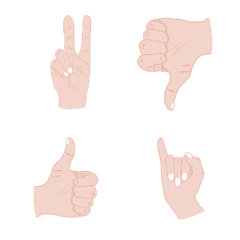 [LINE絵文字] Hand handの画像