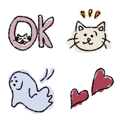 [LINE絵文字] ゆるかわ♡ねこ♡毎日使える絵文字の画像