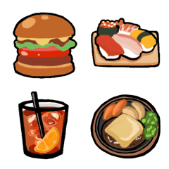 [LINE絵文字] 食べ物いろいろ絵文字の画像