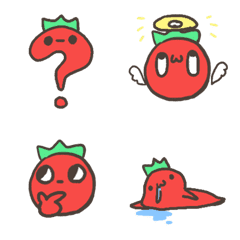 [LINE絵文字] さまざまなトマトの画像