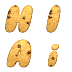 [LINE絵文字] English alphabet cookieの画像