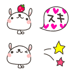 [LINE絵文字] 『ONうさぎさん』の派手色絵文字の画像