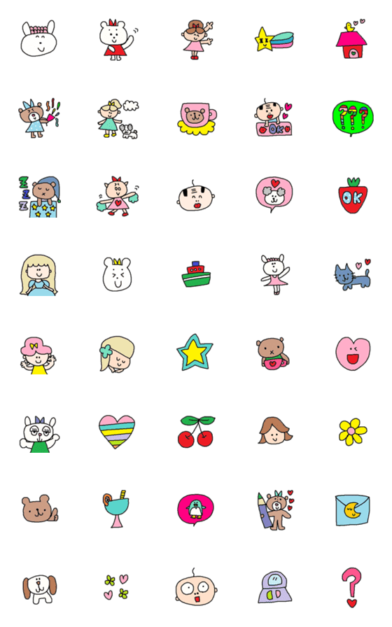 [LINE絵文字]Lilo emoji36の画像一覧