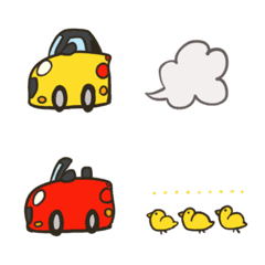 プリンみたいな車の絵文字の絵文字メイン画像