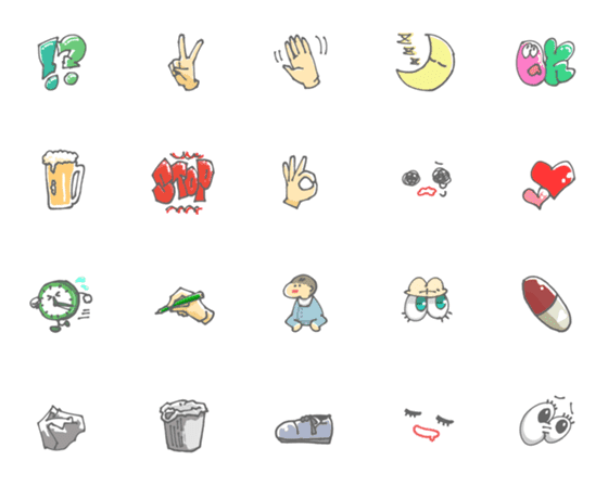 [LINE絵文字]Emoji yade！の画像一覧