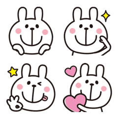 [LINE絵文字] ゆるかわ♡うさぎの絵文字の画像