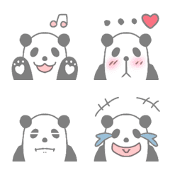 [LINE絵文字] パンダと仲間たちの絵文字の画像