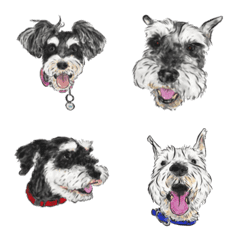 [LINE絵文字] Smiley Schnauzersの画像