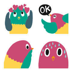[LINE絵文字] Color birdsの画像
