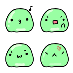[LINE絵文字] face Text  Slimeの画像