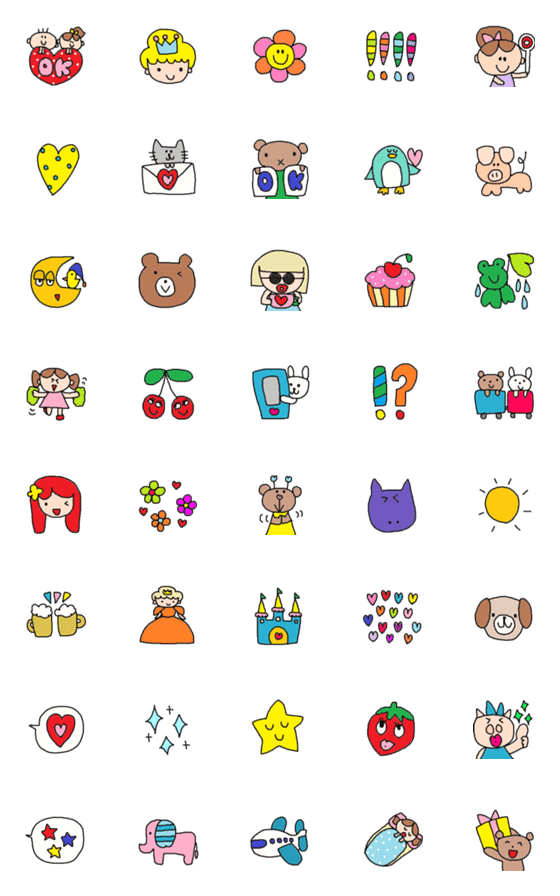 [LINE絵文字]Lilo emoji66の画像一覧