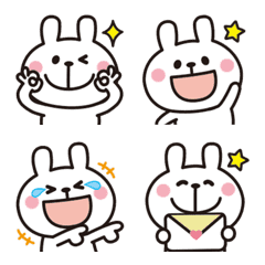 [LINE絵文字] 大人かわいい♡うさぎの絵文字2の画像