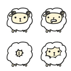 [LINE絵文字] lamb's moodの画像