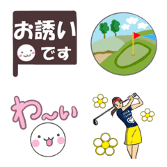 [LINE絵文字] GOLF LIFE ②の画像