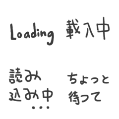 [LINE絵文字] wait loading...の画像