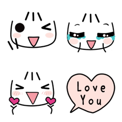 [LINE絵文字] Cheek Pink Emoji : Koamoji Versionの画像