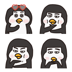 [LINE絵文字] Fat Dudu ♡ ペンギン Emojiの画像