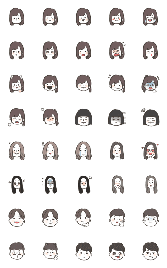 [LINE絵文字]Hitomi's emojiの画像一覧