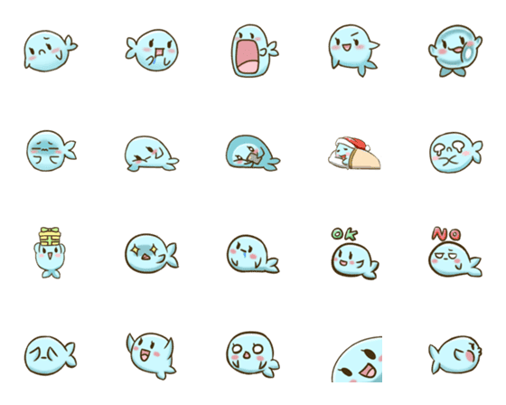 [LINE絵文字]Little fishの画像一覧