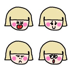 many girl face emoji