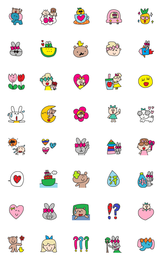 [LINE絵文字]Lilo emoji69の画像一覧
