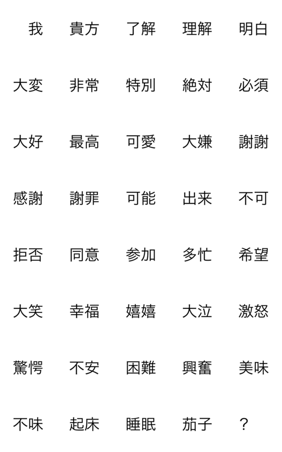 [LINE絵文字]偽中国語の画像一覧