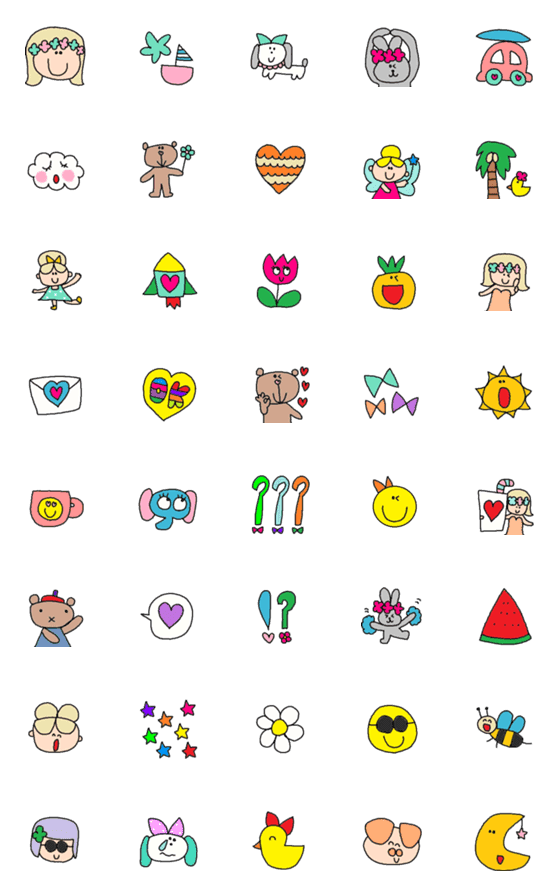 [LINE絵文字]Lilo emoji71の画像一覧