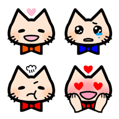 [LINE絵文字] 蝶ネクタイねこの画像