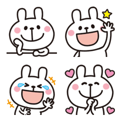 大人かわいい♡うさぎの絵文字3のLINE絵文字