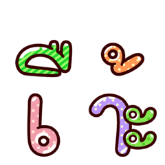 [LINE絵文字] Emoji : Font Thai Funnyの画像