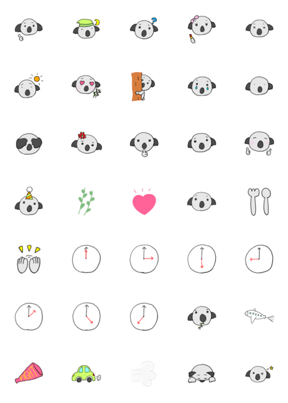[LINE絵文字]コアラの画像一覧