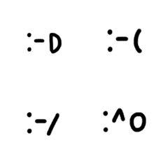 [LINE絵文字] Here are simple emojisの画像