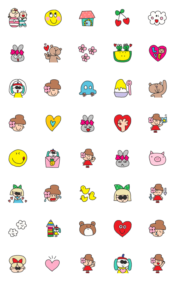 [LINE絵文字]Lilo emoji75の画像一覧