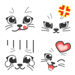 [LINE絵文字] 毎日使おう！可愛い♡猫の絵文字の画像