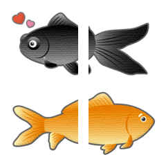 [LINE絵文字] つなげて いろいろ おさかな 絵文字の画像