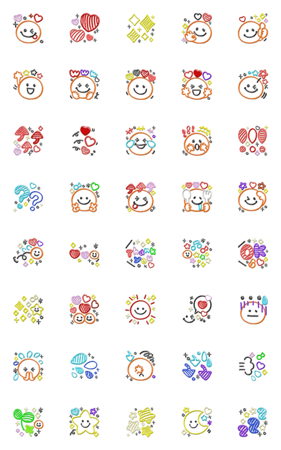 [LINE絵文字]ぷるっぷる♡かわいいスマイル♡の画像一覧