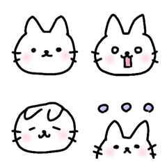ニャーちゃんの使いやすいシンプル絵文字の絵文字メイン画像