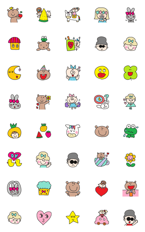 [LINE絵文字]Lilo emoji78の画像一覧