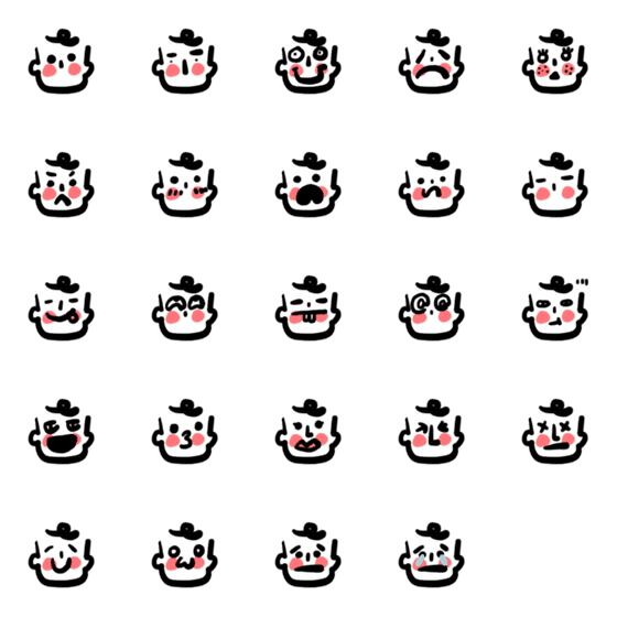 Line絵文字 面白い表現パック6の自然なボリューム9 24種類 1円 Line絵文字 面白い表現パック6の自然なボリューム9 24種類 1円