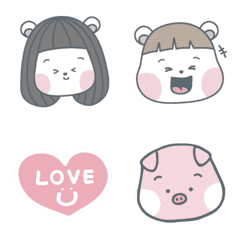[LINE絵文字] Connie Bear With Her Friends ！の画像