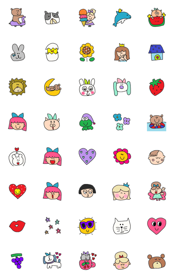 [LINE絵文字]Lilo emoji77の画像一覧