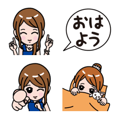 [LINE絵文字] OL女子の絵文字(その2)の画像